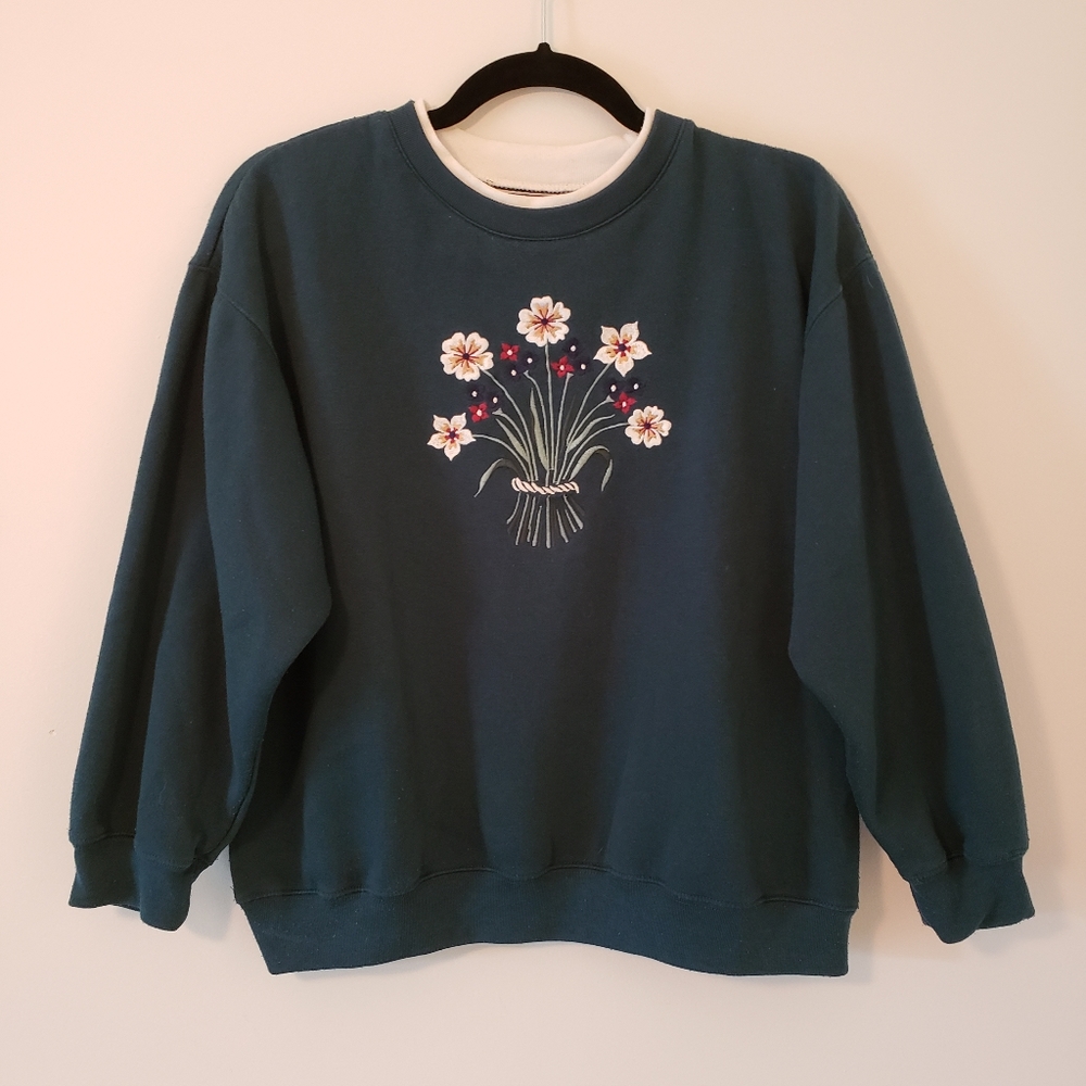 Vintage Bold Spirit Embroidered Double Collar